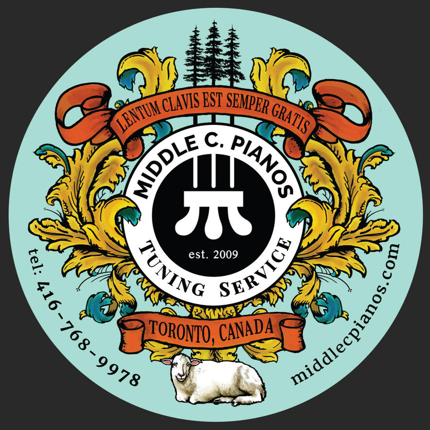 Middle C. Pianos Toronto Service Area Map